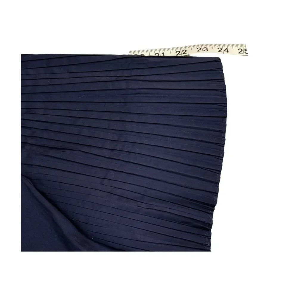Simply Vera Vera Wang Navy Pleated Sleeve Blouse XXL - Picture 8 of 8